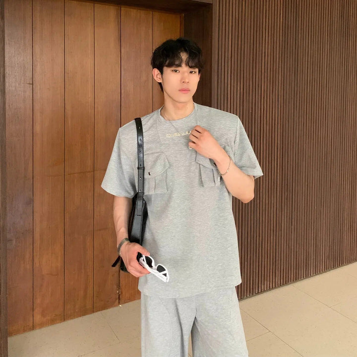 Double Pocket Short Sleeve T-shirt & Track Pants