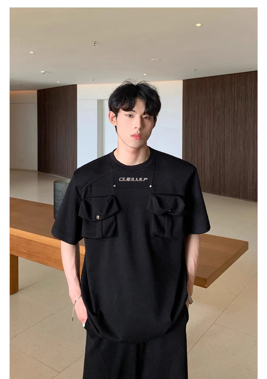 Double Pocket Short Sleeve T-shirt & Track Pants