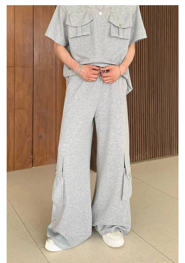 Double Pocket Short Sleeve T-shirt & Track Pants