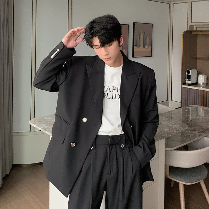 Double-breasted Casual Suit