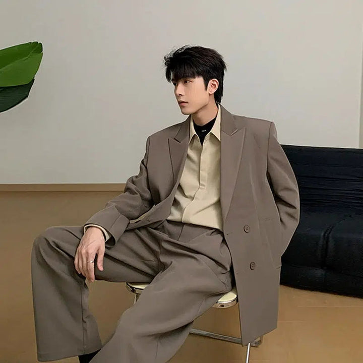 Double-breasted Casual Suit