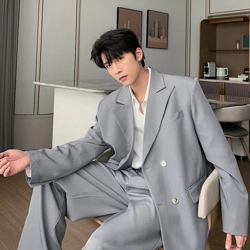 Double-breasted Casual Suit