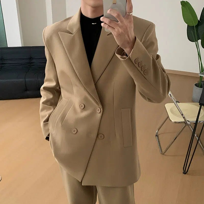 Double-breasted Casual Suit