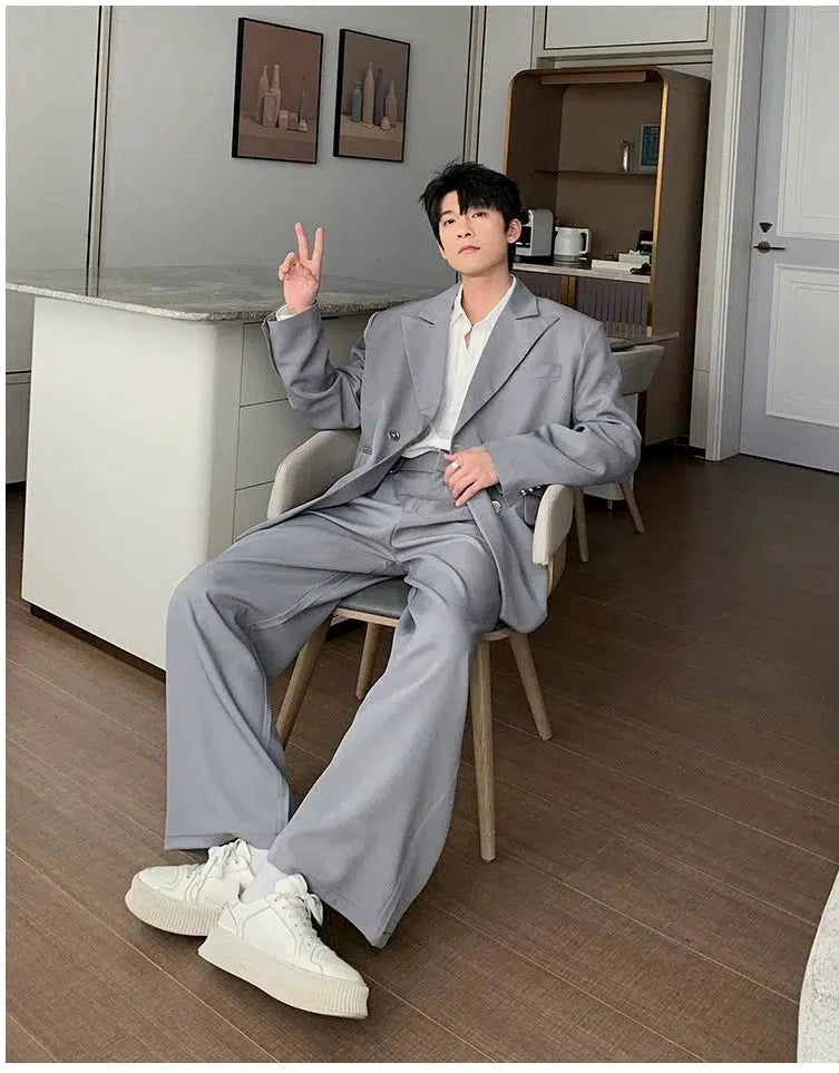 Double-breasted Casual Suit