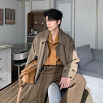 Double-breasted Mid-length Trench Coat