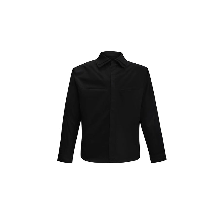 Double-layer Collar Pleated Loose Shirt