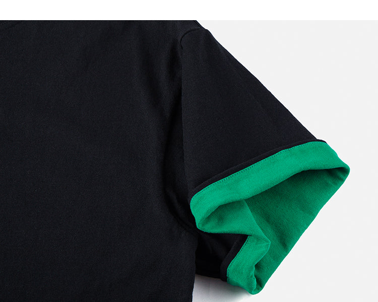 Double-layer Contrast T-shirt