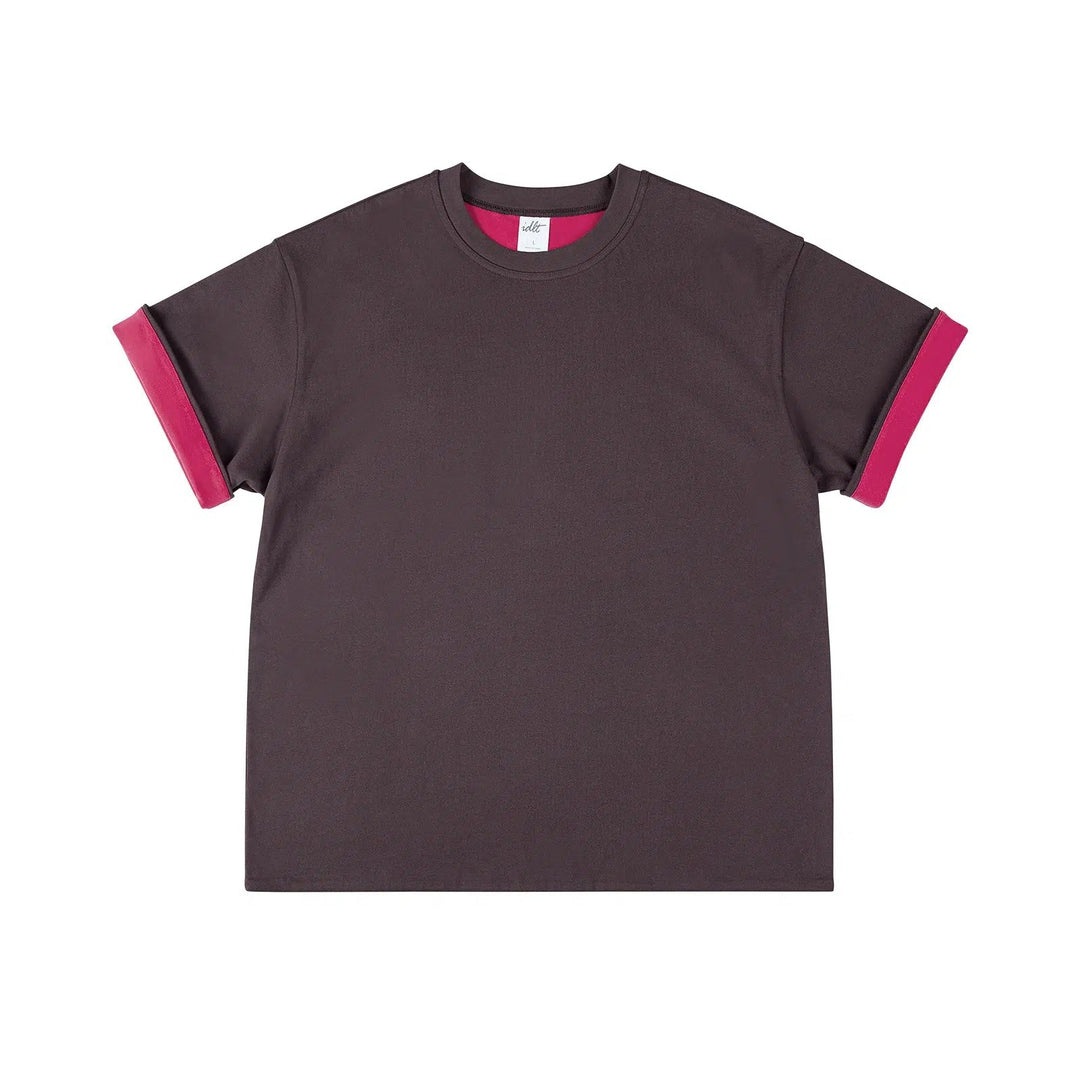 Double-layer Contrast T-shirt