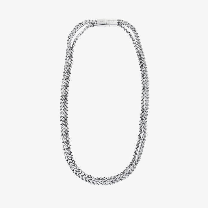 Double-layer Magnet Buckle Necklace