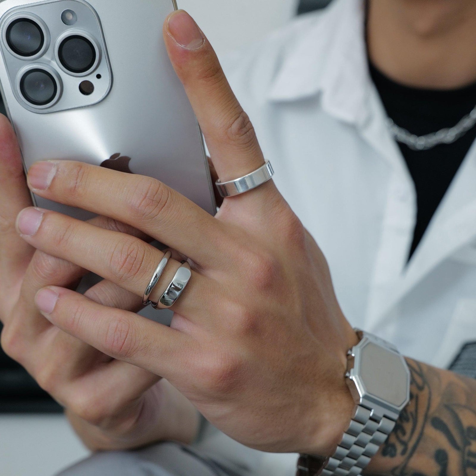 Double-layer Titanium Steel Ring