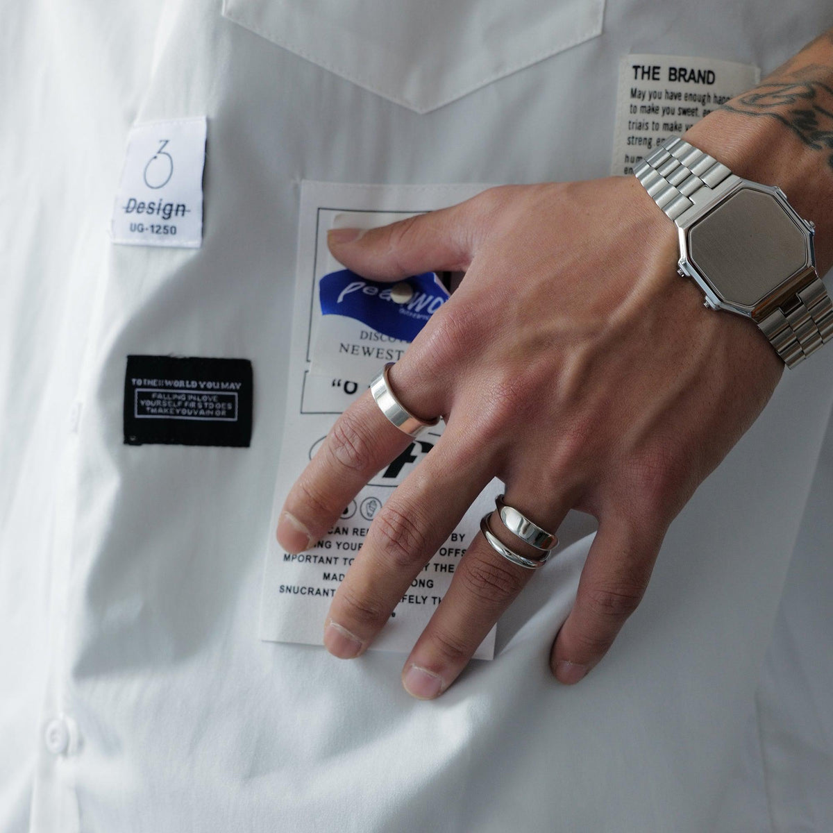 Double-layer Titanium Steel Ring