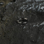 Double-sided Black Hoop Earrings