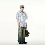 Dove Print Striped Shirt