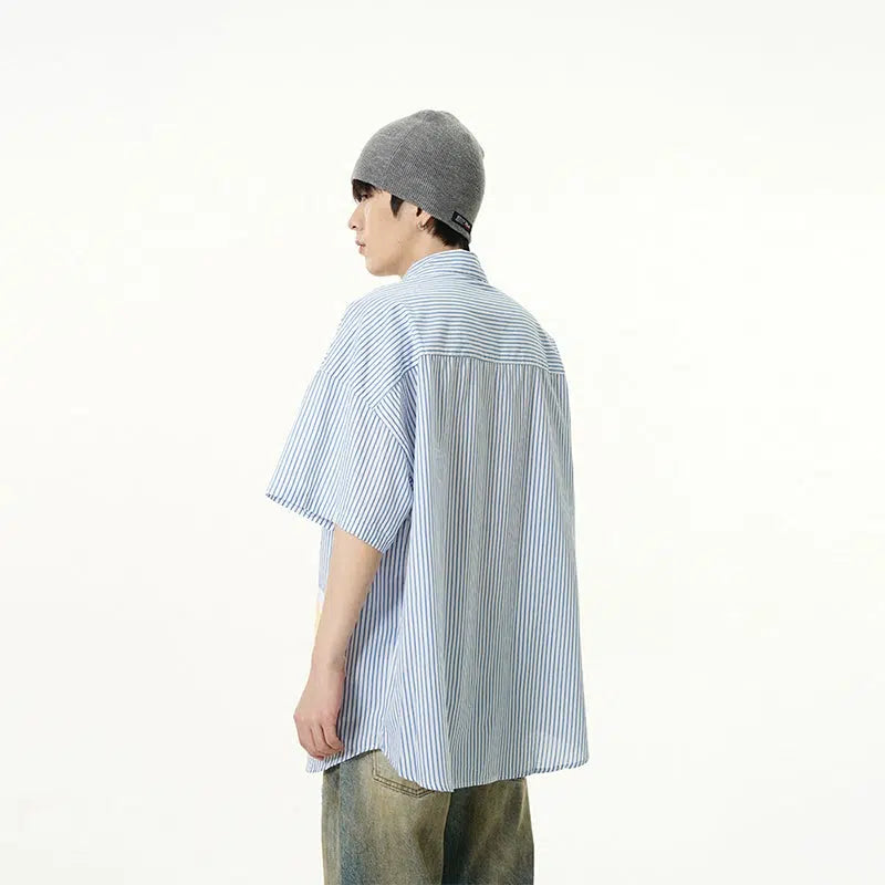 Dove Print Striped Shirt