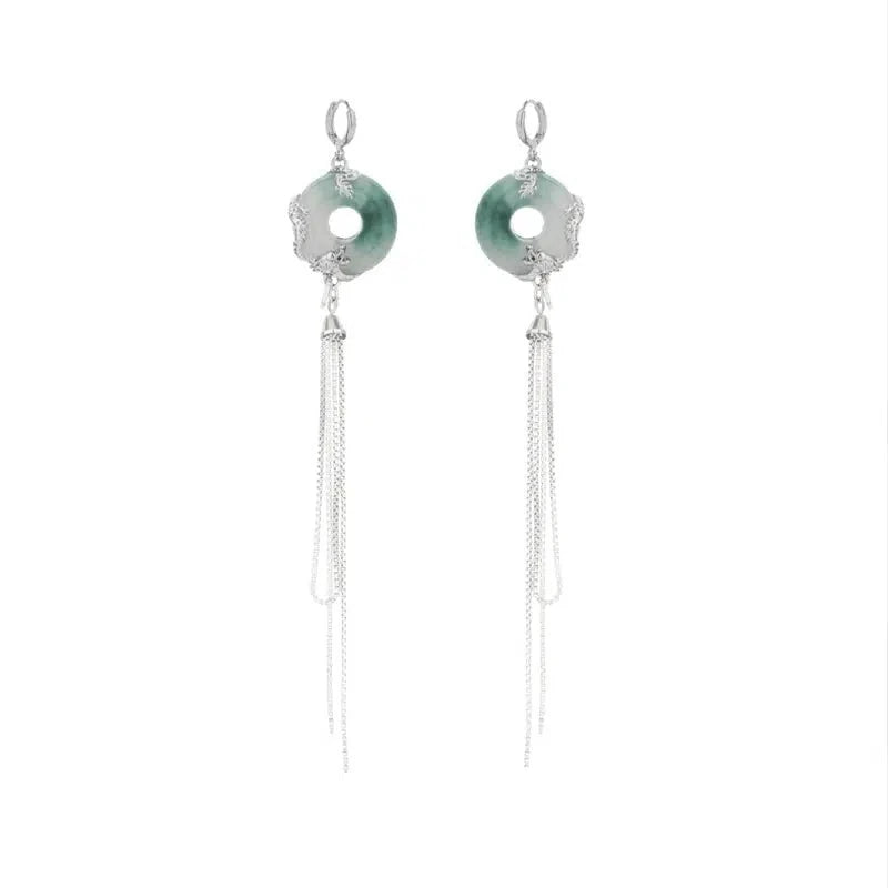 Dragon Totem Jade Earrings