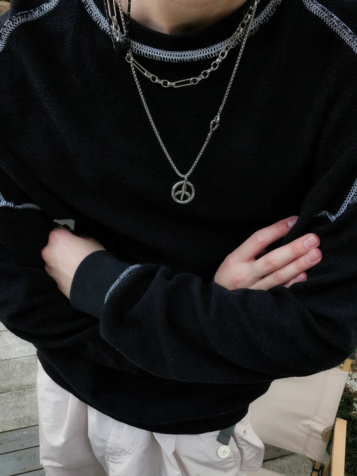 Dragon Totem Ring Pendant Necklace