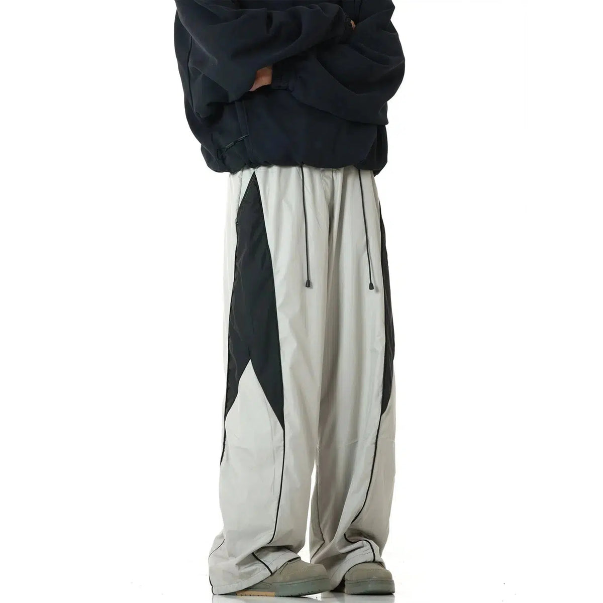 Drape Drawstring Sports Pants