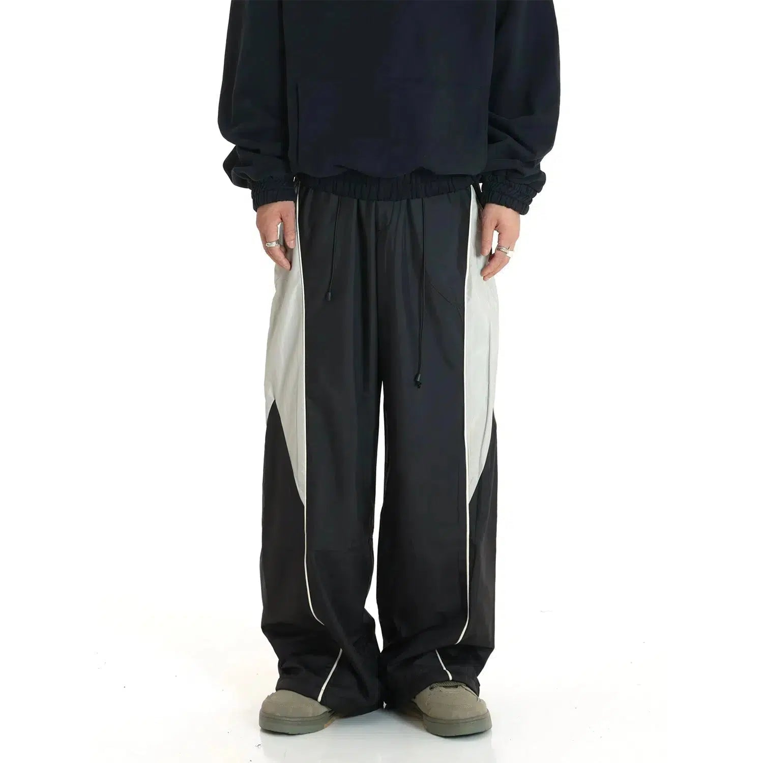 Drape Drawstring Sports Pants