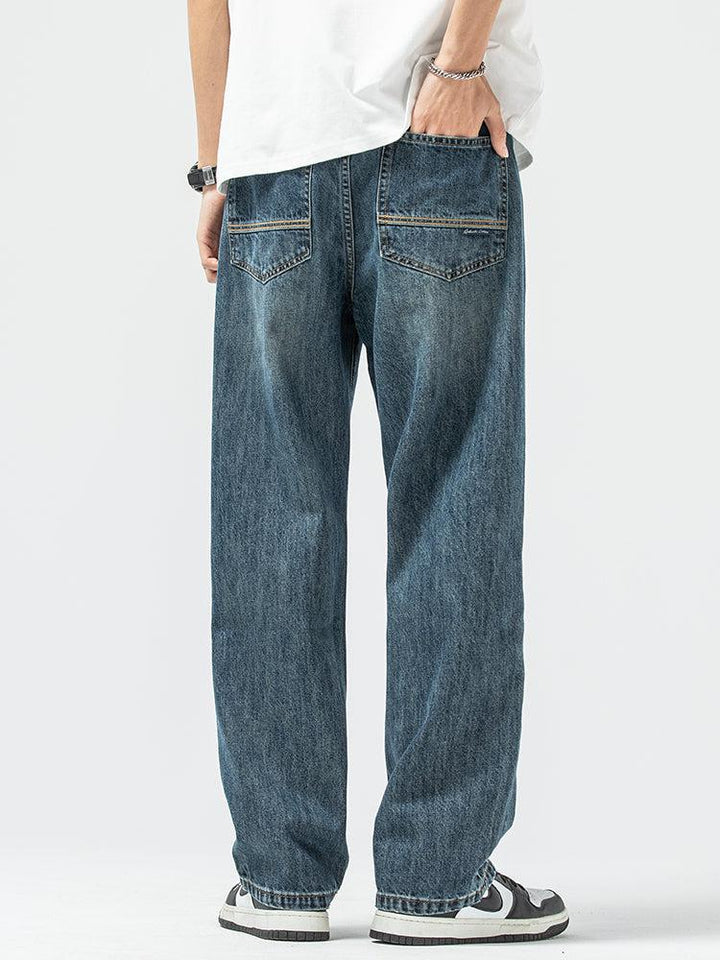 Drape Loose Straight Jeans