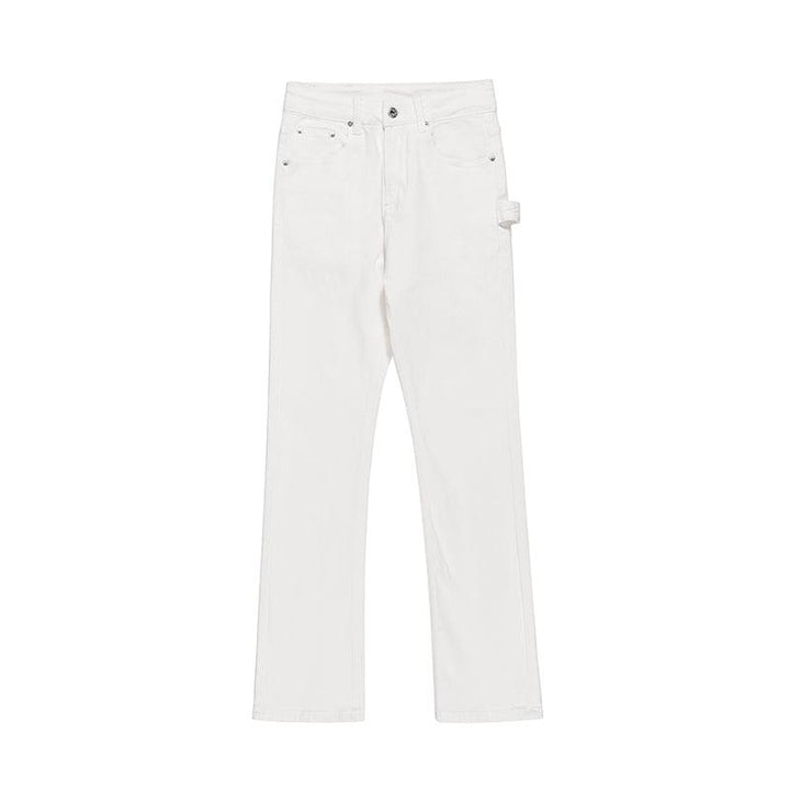 Drape Micro Flared Straight-leg Jeans