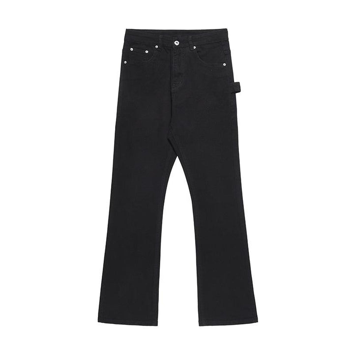 Drape Micro Flared Straight-leg Jeans