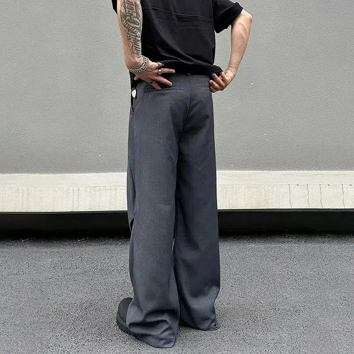 Drape Pleated Pants