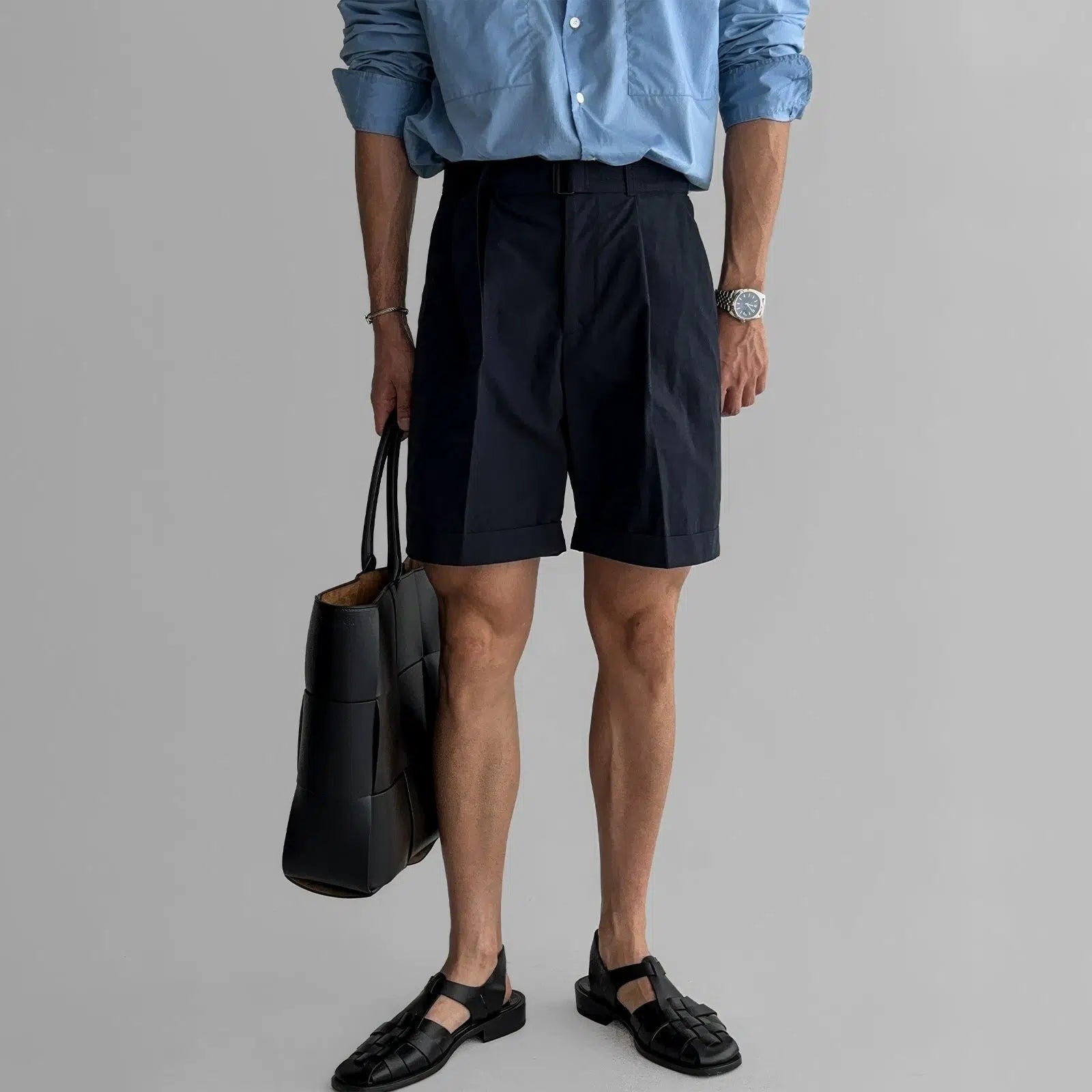 Drape Pleated Shorts