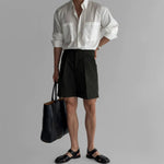Drape Pleated Shorts