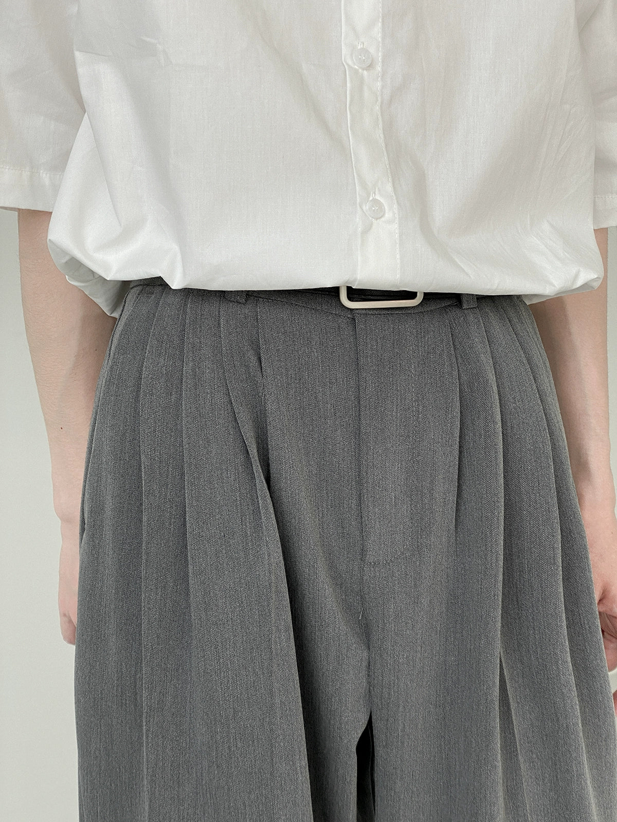 Drape Straight Casual Suit Pants