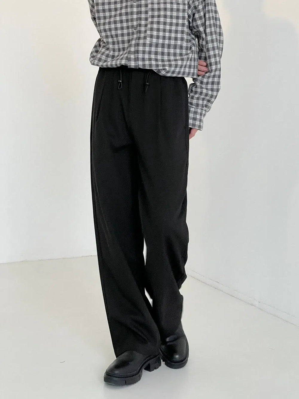 Drape Straight Suit Pants