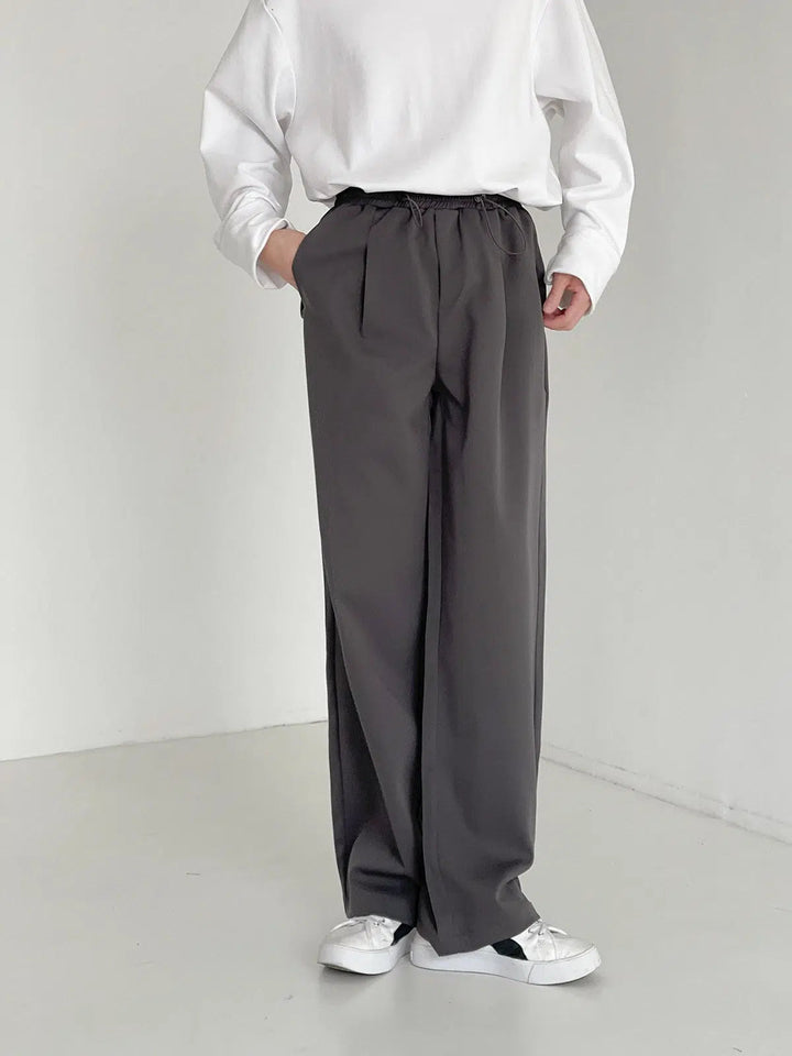 Drape Straight Suit Pants