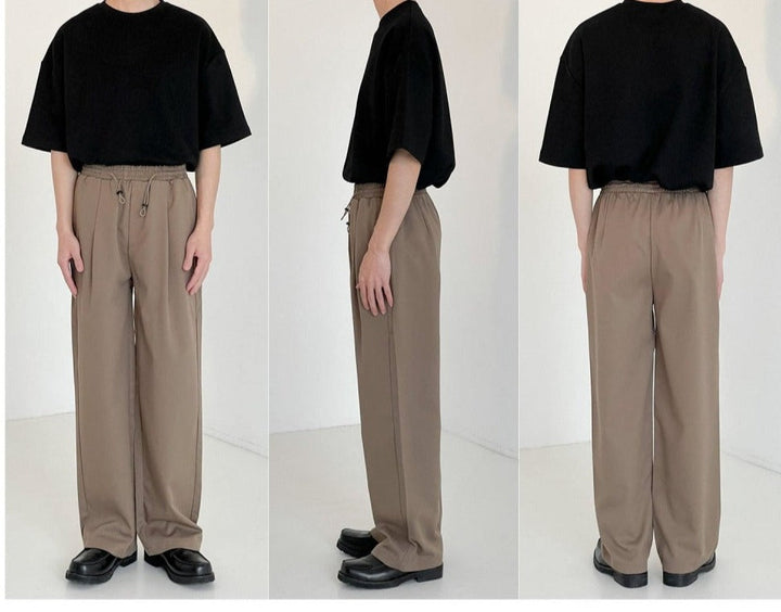 Drape Straight Suit Pants