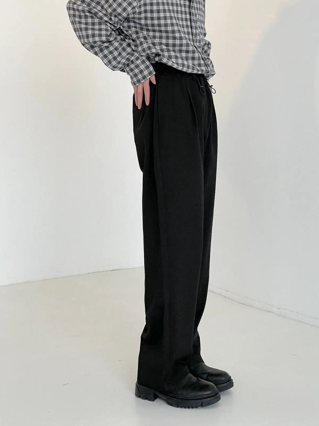 Drape Straight Suit Pants