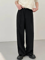 Drape Wide-leg Casual Pants
