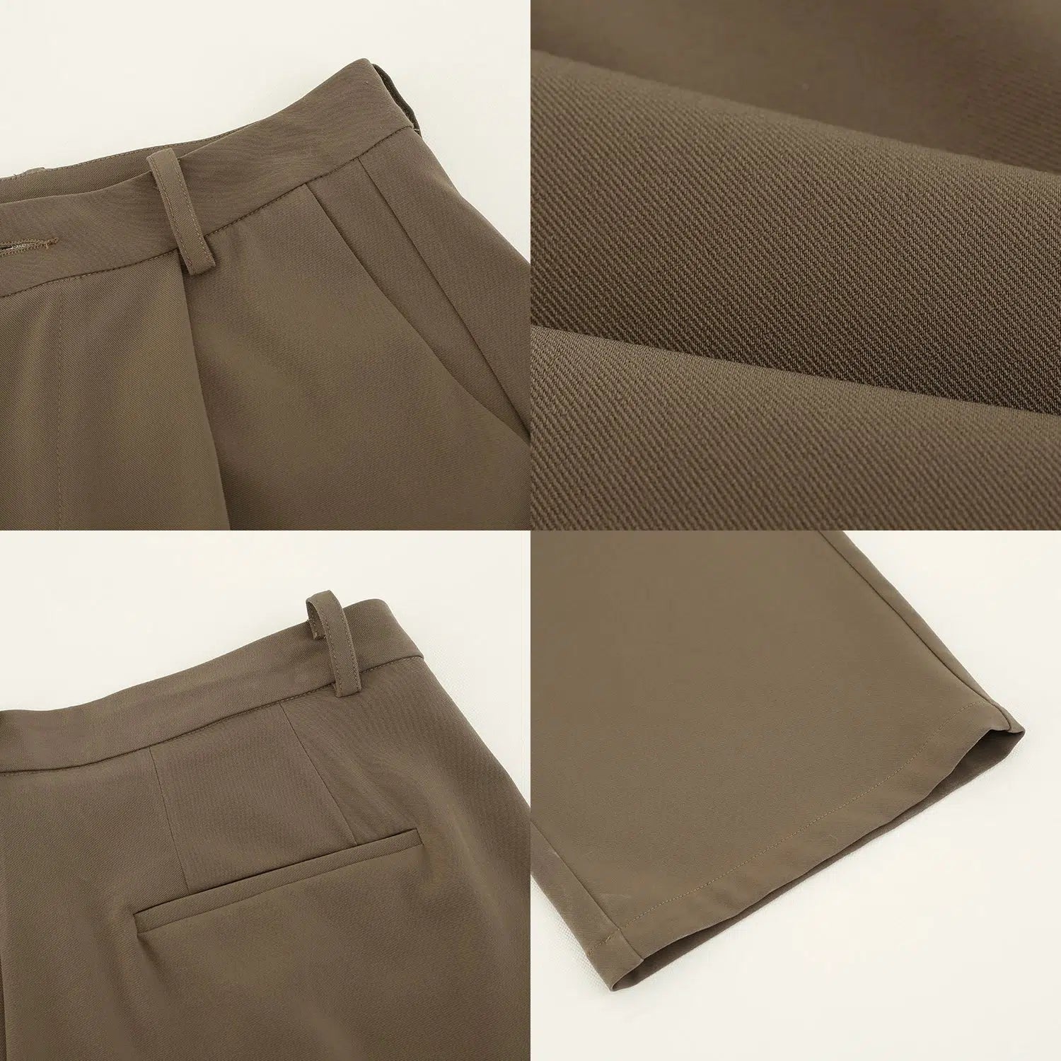 Drape Wide-leg Casual Pants