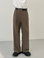 Drape Wide-leg Casual Pants