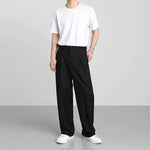 Drape Wide-leg Suit Pants