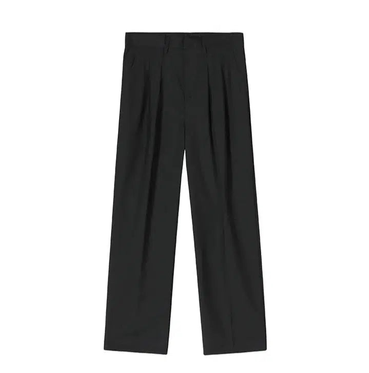 Drape Wide-leg Suit Pants