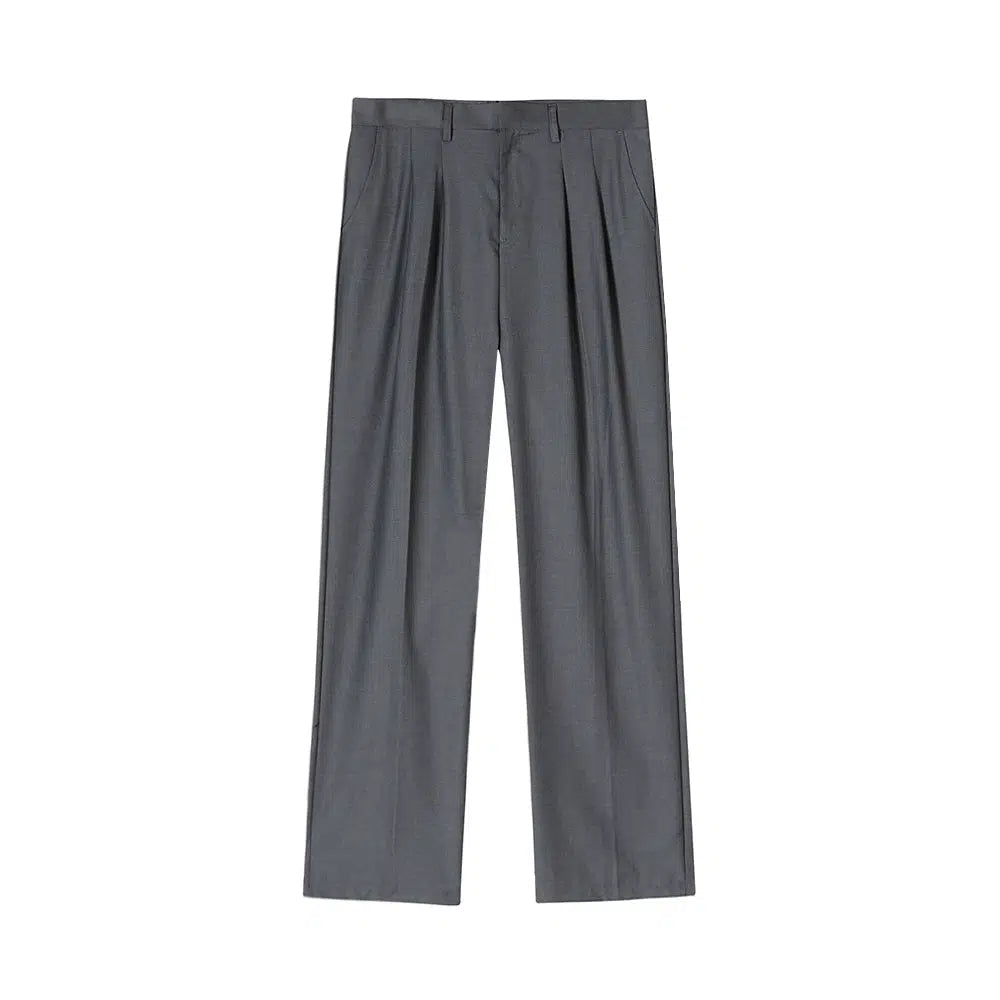 Drape Wide-leg Suit Pants