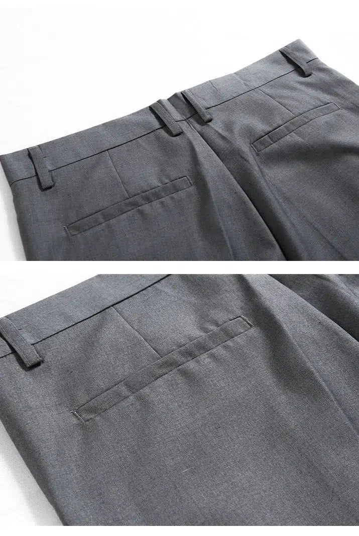 Drape Wide-leg Suit Pants