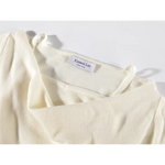 Draped Knit Turtleneck Sweater