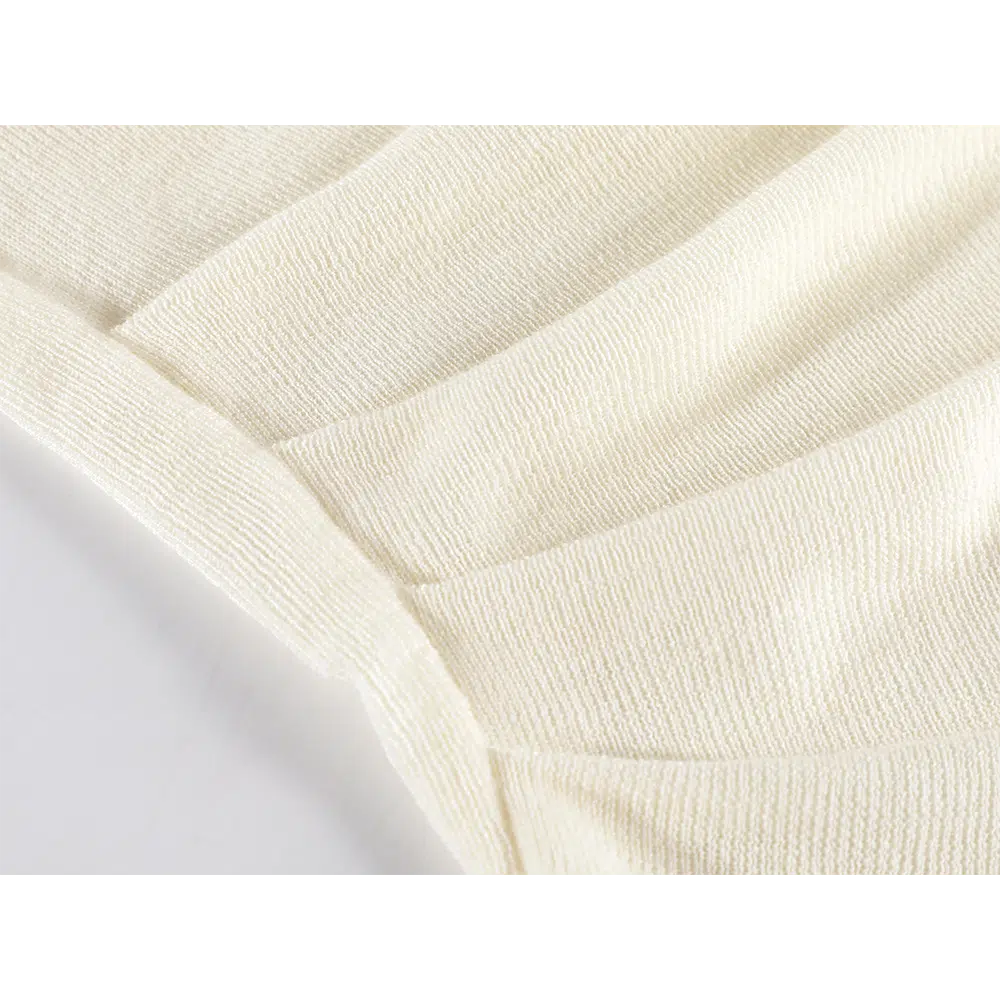 Draped Knit Turtleneck Sweater