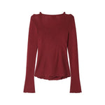 Draped Knit Turtleneck Sweater