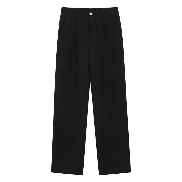 Drapey Straight-leg Dress Pants