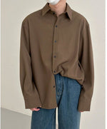 Drapey long-sleeved shirt