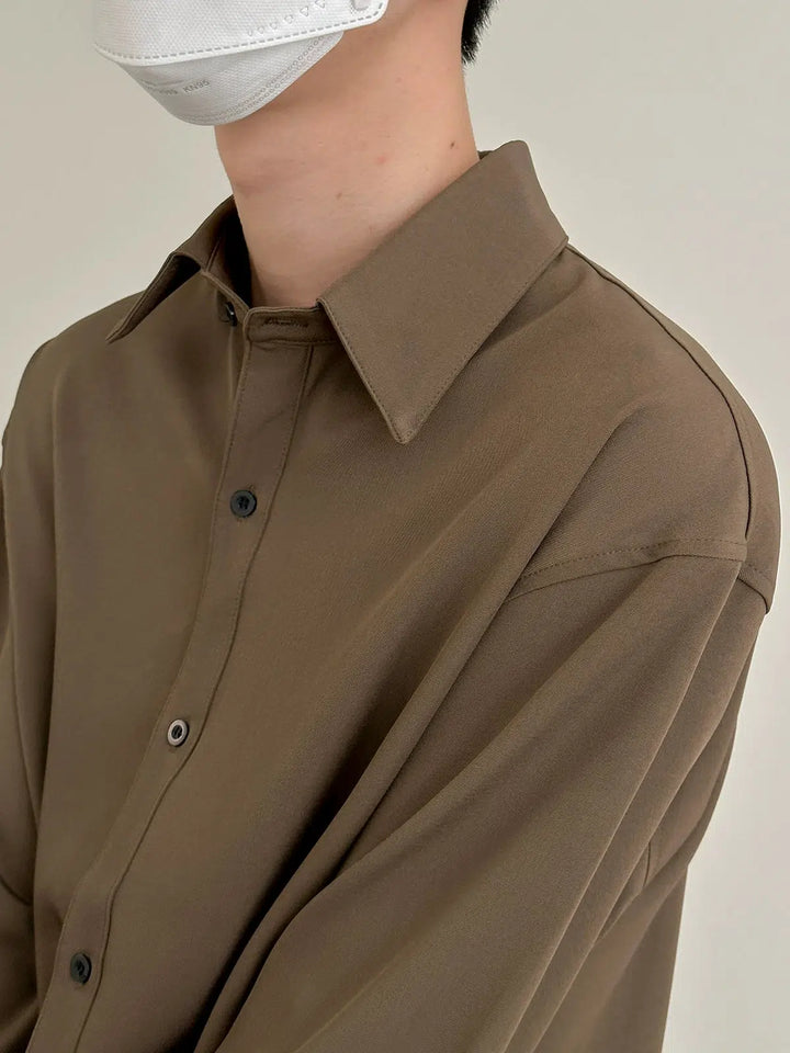 Drapey long-sleeved shirt