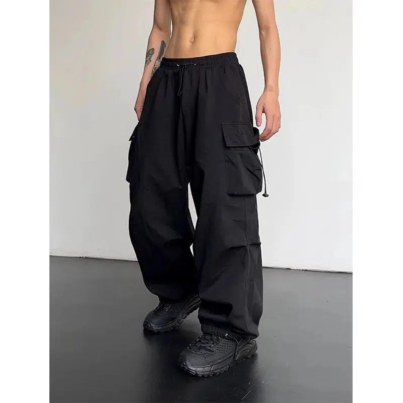 Drawstring Adjustable Cargo Pants
