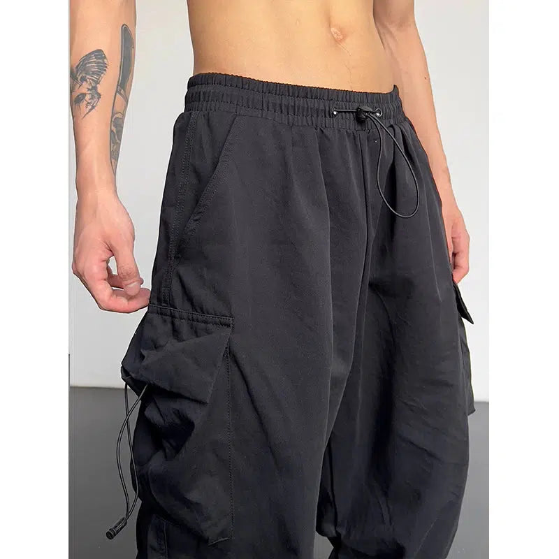 Drawstring Adjustable Cargo Pants