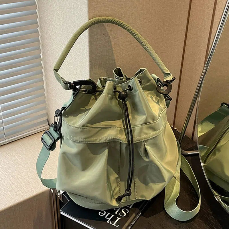 Drawstring Bucket Shape Bag