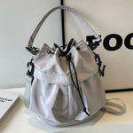 Drawstring Bucket Shape Bag